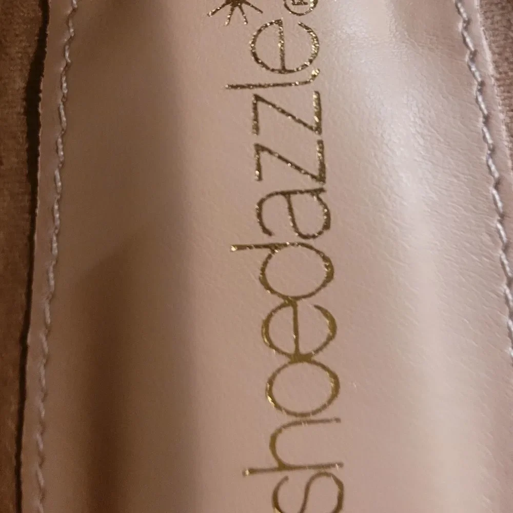 New in Box Shoe Dazzle Tonya boho block faux-suede heel - Picture 10 of 14